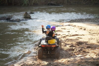 2-3 hrs. ATV Mae Wang Adventure, Feeding, Rafting &Waterfall Tour - Lunch and the elephant sanctuary feeding stop (and why it’s scheduled well)