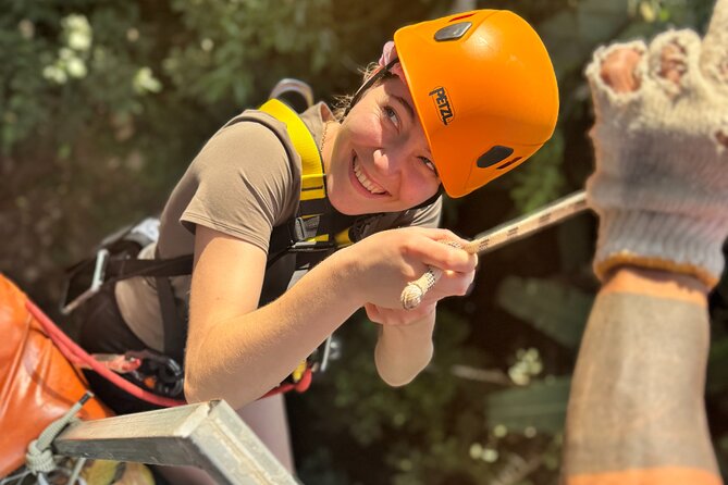 7 Hour Sticky Waterfall and Zipline Adventure - Ziplining in the treetops near Mae Taeng: what you’ll actually do