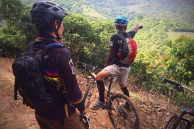Buffalo Soldier Full Day Mountain Biking Tour Chiang Mai - The YT Jeffsy full-suspension bike and safety gear you actually use