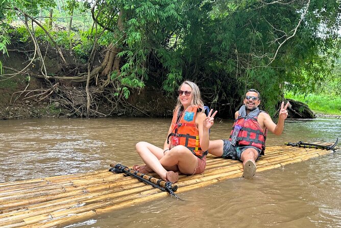 Chiang Mai Adventure ATV Secret Waterfall and Bamboo Rafting - Secret waterfall swim and the tea-snack picnic break