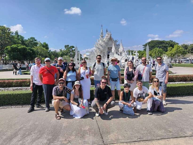 Chiang Mai: Chiang Rai Temples, Karen Tribe and Hot Springs - Wat Rong Suea Ten Blue Temple: Deep Blue Interiors and Dragon Guards