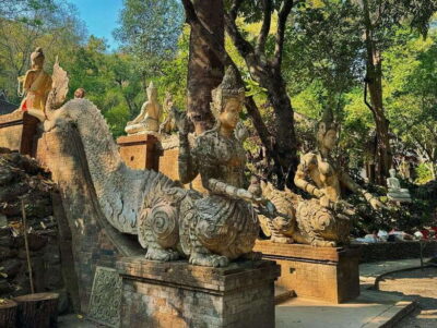 Chiang Mai: Doi Suthep and Wat Pha Lat Temple Evening Tour - Wat Phra That Doi Suthep: Stairs, Golden Chedi, and Big Views