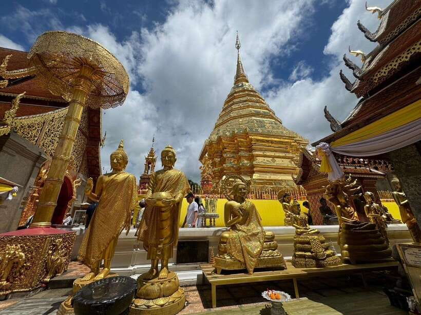 Chiang Mai: Elephant Sanctuary, Monk Trail & Doi Suthep Tour - Doi Suthep: Chiang Mai’s big temple moment