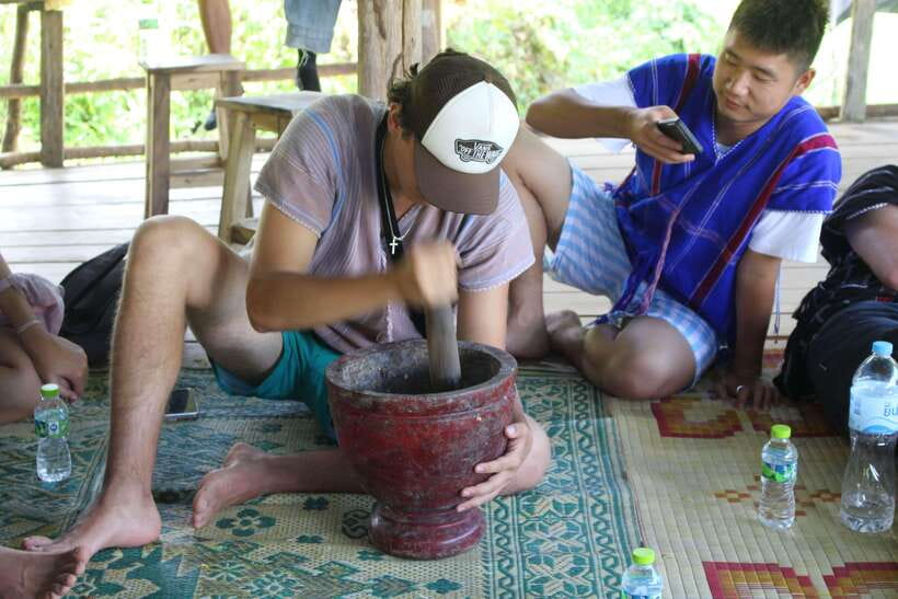 CHIANG MAI ELEPHANT VILLAGE SANCTUARY JUNGLE ADVENTURE - Waterfall cool-down and river time: the day’s most refreshing segment