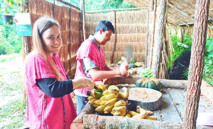 Chiang Mai: Ethical Half Day Elephant Sanctuary & Waterfall - Preparing food and feeding elephants without the tourist hassle