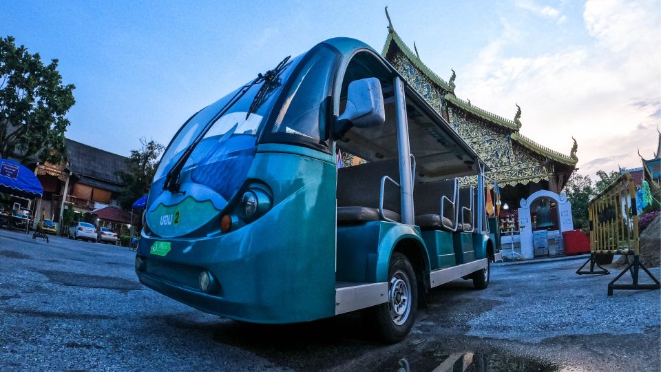 Chiang Mai: Nighttime City Highlights by EV Tram - Wat Nong Kham: Burmese–Shan temple style, even at a glance