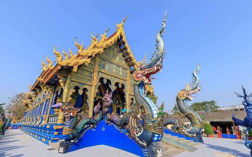 Chiang Mai: White, Blue & Big Buddha Temples in Chiang Rai - Wat Rong Khun (White Temple): Glittering Detail and Symbol Work