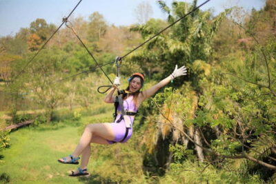 Chiang Mai: Zipline & High Rope without Lunch & Transfer - High Rope course: 20, 25, or 45 obstacles