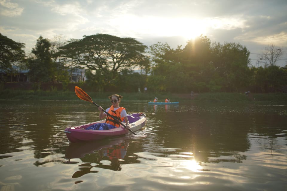 Chiang Mai:Explore kayaking through Mae Ping River on sunset - Sunset kayaking on the Mae Ping: what the route really feels like