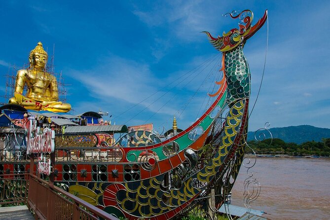Chiang Rai Tour: Hot Spring,White Temple, Golden Triangle, Yao - Sop Ruak, the triangle views, and the optional boat decision