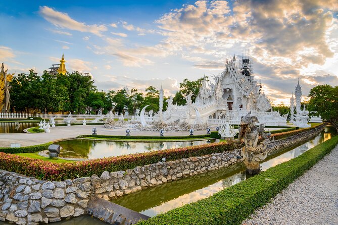 Chiang Rai Wonders: White, Blue & Red Temples and Hot Spring - Stop 5: Wat Saeng Kaew Phothiyan (Temple of Light) for glass-mosaic sparkle