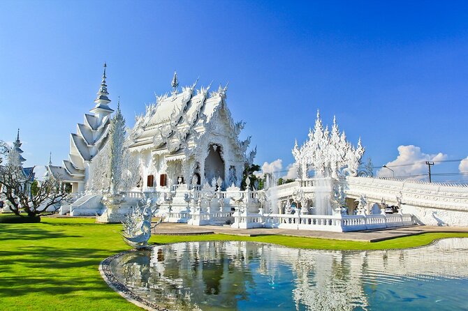 Chiangmai to White Temple, Blue Temple & Black museum - Wat Rong Khun (White Temple): gleaming architecture and serious photo time