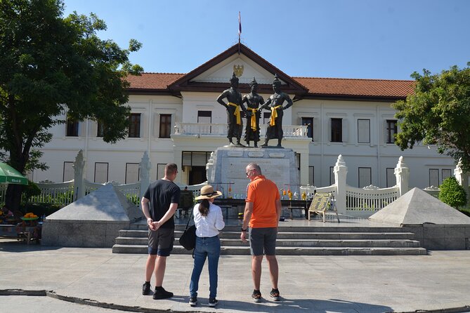 Historic Temples and City Guided Walking Tour in Chiang Mai - Entering Wat Chiang Man and the elephant chedi moment
