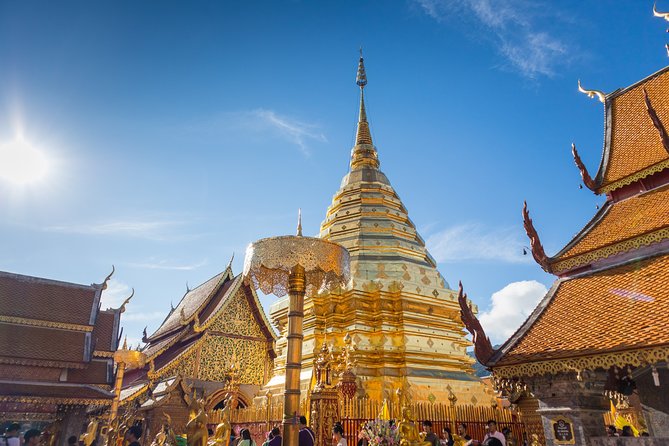 Iconic Half-Day Landmarks & Temples of Chiang Mai - Wat Phra That Doi Suthep: 306 steps, naga stairs, and top-of-city views