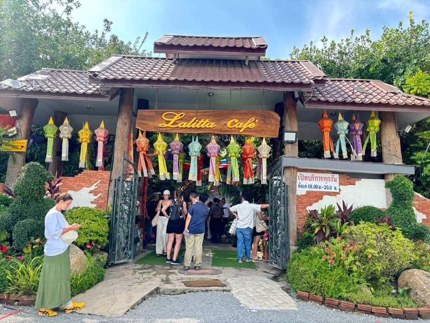Lalita Cafe & Chiang Rai Temple(White+Blue) from Chiangmai - Lalitta Café: gardens, waterfalls, and breaks that feel earned
