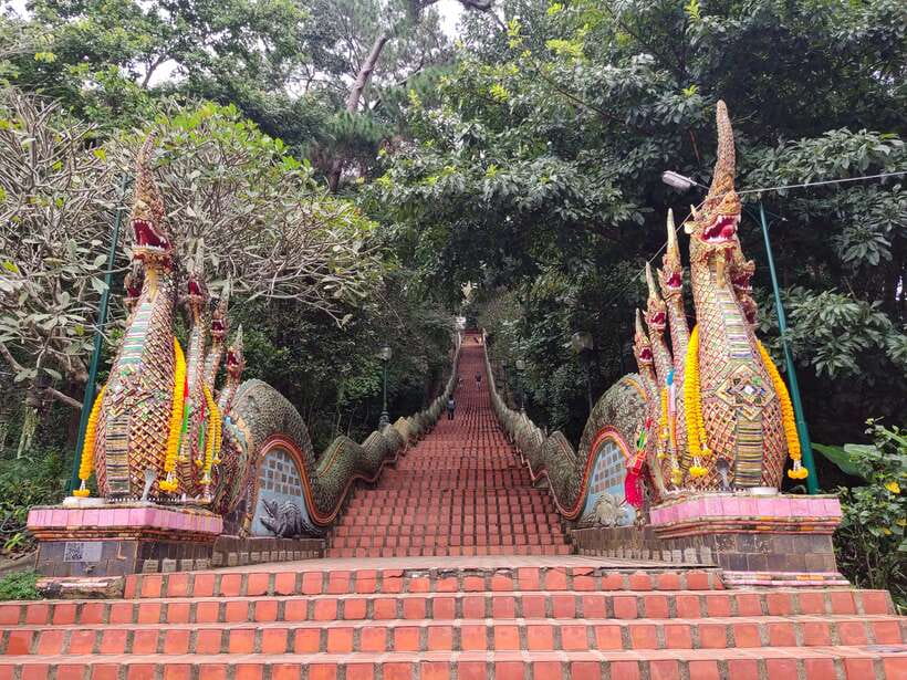 Monk trails hike, Wat Phalat, Monk chanting, Wat Doi Suthep. - What You Learn (Beyond Temple “Seeing”)