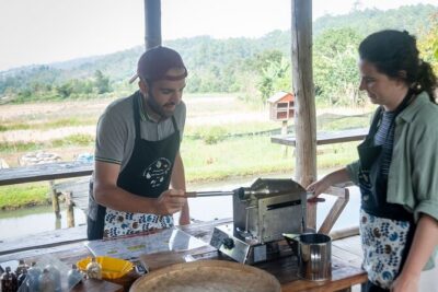 Off the Map Chiang Mai Jungle Coffee Trek Roast and Brew - Participating in stewardship: planting a coffee tree