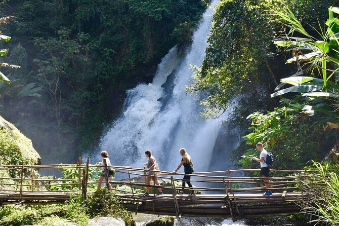 Private All-Inclusive Doi Inthanon & Pha Dok Siew Waterfall Tour - Wachiratarn Waterfall: multiple layers from about 80 meters