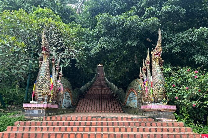 Private Doi Suthep Temple Handicraft Center and Sticky Waterfall - Wat Pha Lat: a jungle temple break from the city pace
