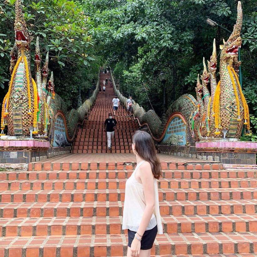 Spiritual Sunrise Wat Doi Suthep, Pha Lat, Alms & Meditation - Wat Pha Lat: the jungle temple with Lanna and Myanmar flavors