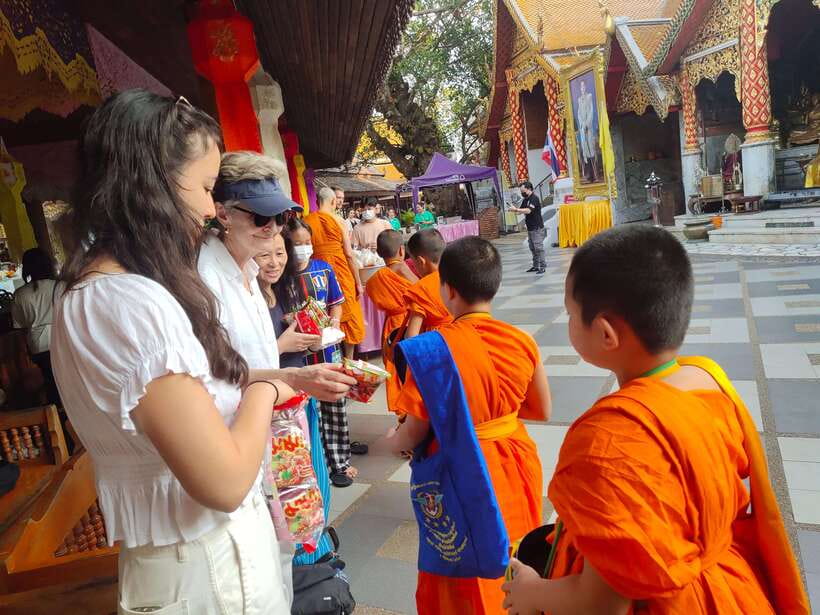 Spiritual Sunrise Wat Doi Suthep, Pha Lat, Alms & Meditation - Your ex-monk guide turns ceremonies into something you can understand