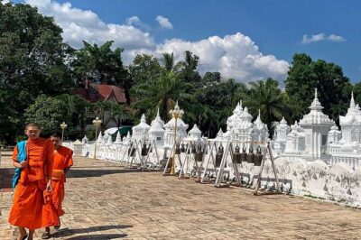Talk to Buddhist monk & craft work in temple - Wat Suan Dok: the flower garden temple and the conversation rhythm