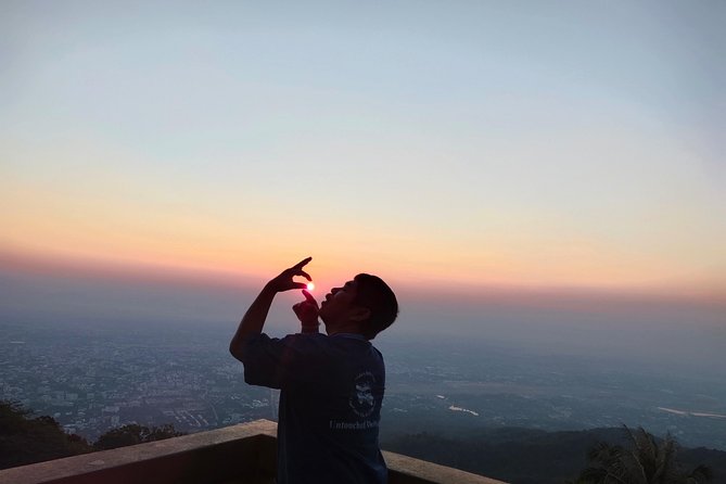 Wat Phra That Doi Suthep spiritual Sunrise Tour with an Ex-monk - Doi Suthep at 5 a.m.: sunrise, steps, and mist