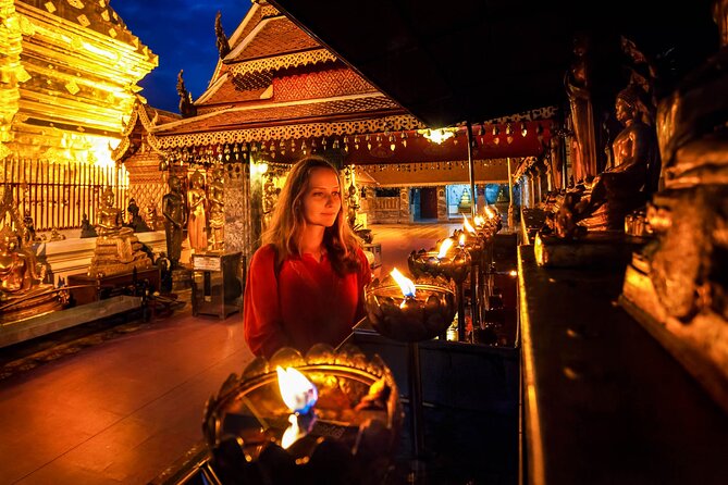 Wat Umong and Doi Suthep Temples Evening Tour - The Jadjan by Ko Dang stop: Michelin-starred Thai food, optional spending